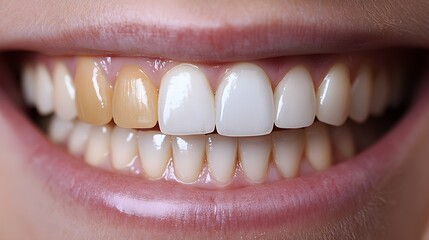 Visual blog comparing before-and-after teeth whitening results, focusing on the removal of yellow stains and achieving a brilliant white smile