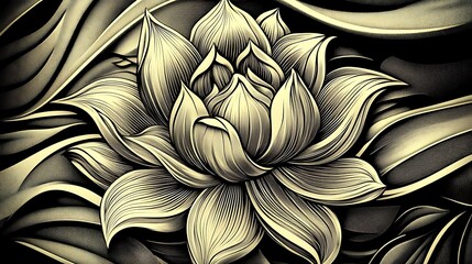 A royal-themed mandala in glowing gold, featuring complex symmetrical patterns set against a deep purple silk background. The gold details shine brilliantly, creating a majestic and regal effect.