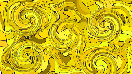 75 Esoteruc magic Mustard glowing geometric mandala fantasy fractal Abstract background, Fabric pattern, modern wallpaper design, Vector I;ustration