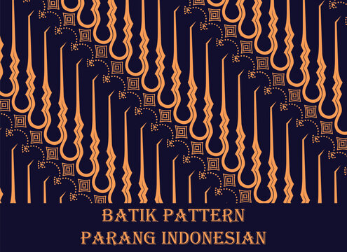Batik java pattern parang indonesian