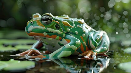 green pool frog Pelophylax lessonae