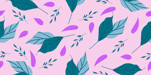 Flowers Seamless Pattern Hand drawn flowers, seamless patterns with floral for fabric, textiles