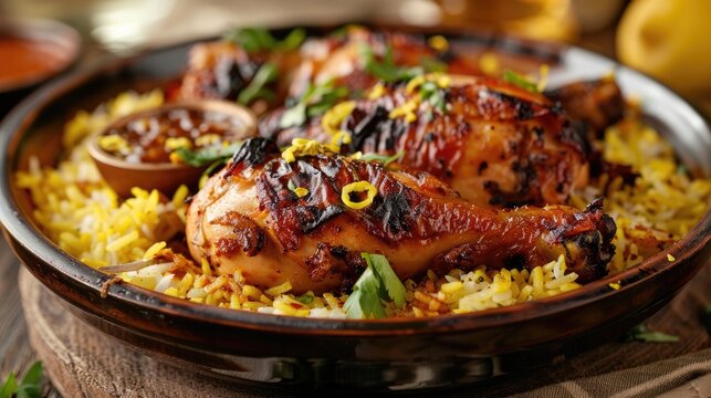 famous ameican halal food chicken over rice