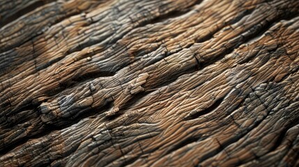 Wood grain surface that has been used for a long time