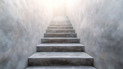 Fototapeta premium Stairs Leading to Bright Light