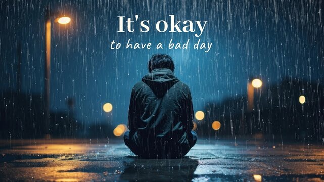 Bad day quote blog banner template - Powered by Adobe