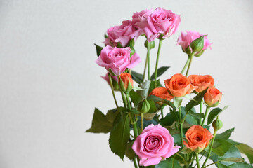 スプレー薔薇の花束