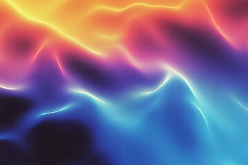 Obraz premium For art product design and social media, this RGB abstract gradient blurred pattern is colorful with a realistic grain noise effect.