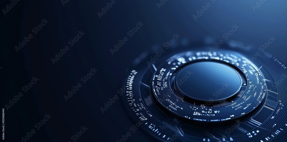 Poster abstract futuristic electronic circuit technology background in 2d