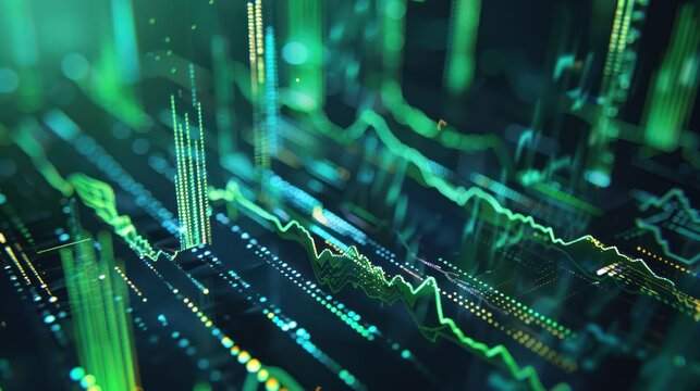 Abstract Digital Data Visualization