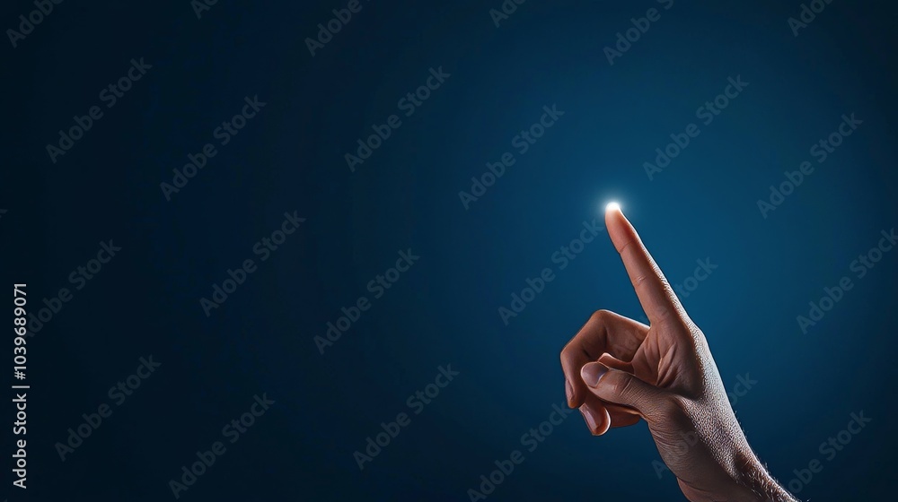 Fototapete Virtual computer screen or computer hologram display UI futuristic technology background or innovation internet system on virtual reality in cyberspace with hand-touch digital user interface.