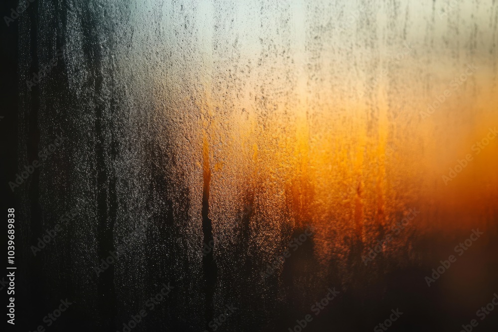 Poster light leaked from a rainbow in a blur on a black background with dust texture. defocused abstract da