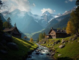 Fototapeta premium Przepiękne krajobrazy. Widoki z różnych części świata. Unikalna atmosfera i kolor. Znakomicie nadaje się na tło lib fototapetę.