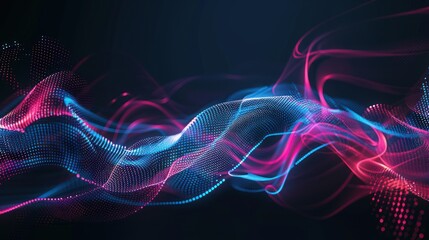 Obraz premium Abstract Swirling Waves of Light