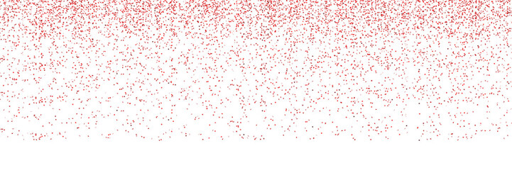 Obraz premium Falling red glitter isolated on white