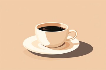 Obraz premium Coffee cup saucer drink.