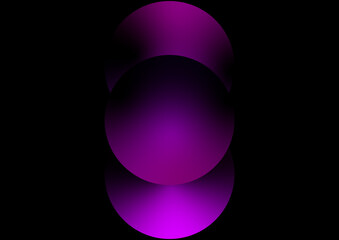 Overlapping Purple Circles with Gradient Effects