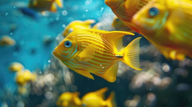 Yellow fishes