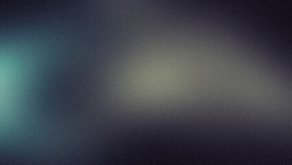 Grainy noisy gradient background, abstract vibrant color flow shape, glowing green gray black noise texture banner design, copy space