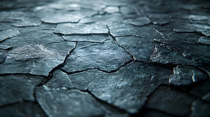 Abstract Dark Cracked Surface Background Illustration
