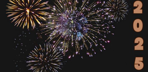 Happy New Year 2025 Background