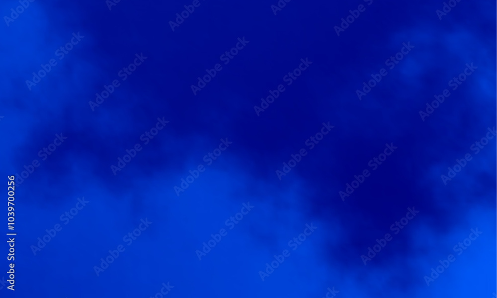 Poster abstract blue background, blue curve design smooth shape by blue color with blurred effect