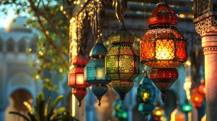 Fototapeta premium Colourful Middle Eastern lanterns
