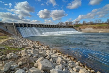 Red Rock Dam on Des Moines River  Lake Red Rock.