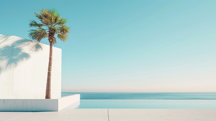 Fashion Canarian minimal location and palm tree Travel aesthetic stylish wallpaper