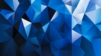 Fototapeta premium Abstract Blue Geometric Polygonal Background