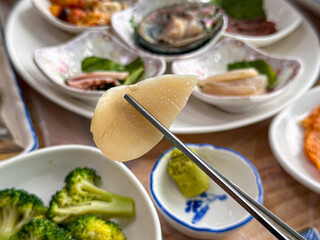 Korea seafood. Pen Shell and Scallop