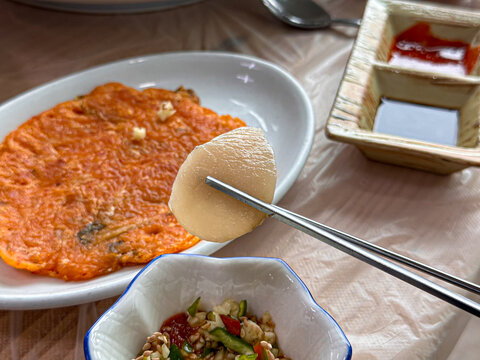 Korea seafood. Pen Shell and Scallop
