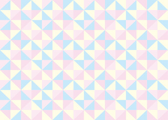 パステルカラーの幾何学モザイクイラスト