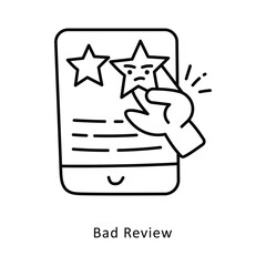 bad Review isometric stock illustration. EPS File stock illustration