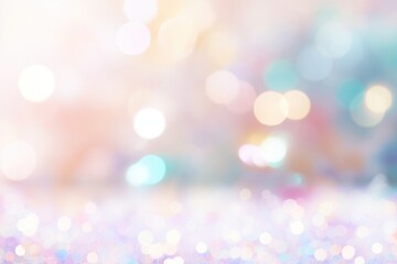 Obraz premium Pastel glitter bokeh christmas bright illuminated.