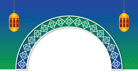 islamic background vector