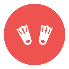 Diving Flippers Icon