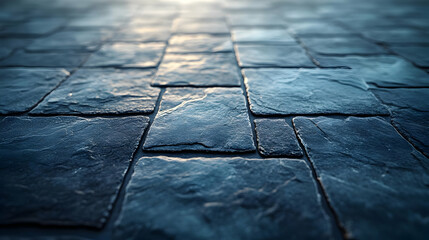 Obraz premium Dark Stone Pavement 3D Illustration