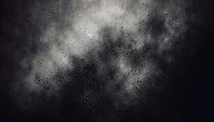 Obraz premium Dark Noise Texture Background with White Speckles - Grunge, Distressed