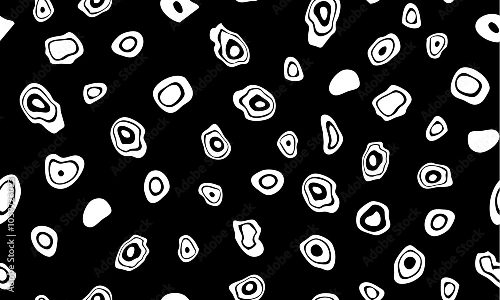 Aufkleber Vector seamless pattern. Modern stylish abstract texture. Repeating geometric shapes from abstract organic elements