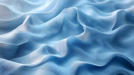 Obraz premium Abstract Blue 3D Wavy Background
