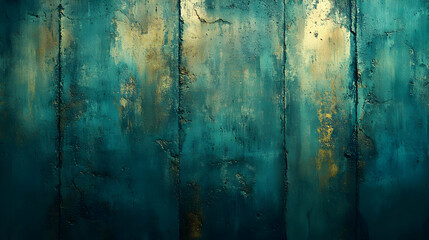 Abstract Teal and Gold Textured Background