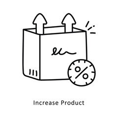 Increase product isometric stock illustration. EPS File stock illustration