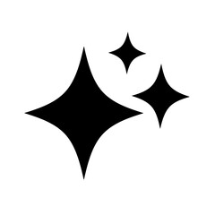 glitter icon vector on white background. shine icon.spark icon