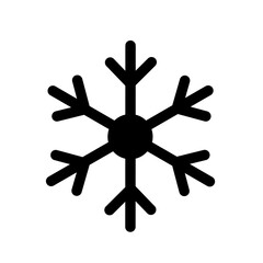 Obraz premium cold icon. snowflake icon vector with simple design