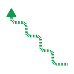 green business arrow graph going up