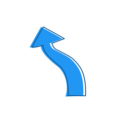 blue arrow vector design