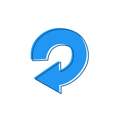 blue arrow vector design