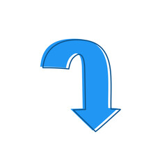 blue arrow vector design