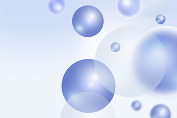 Abstract geometric circle background gradient soft light dark blue bokeh for Graphic Business background hitech technology digital design illustration web template backdrop desktop wallpaper bubbles